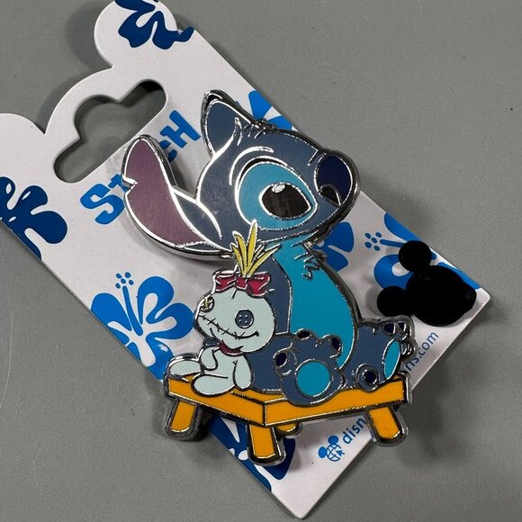 Disney Stitch Scrump Bench Trading Pin Stool Jewelry Brooch Accessories Badge - Picture 2 of 8